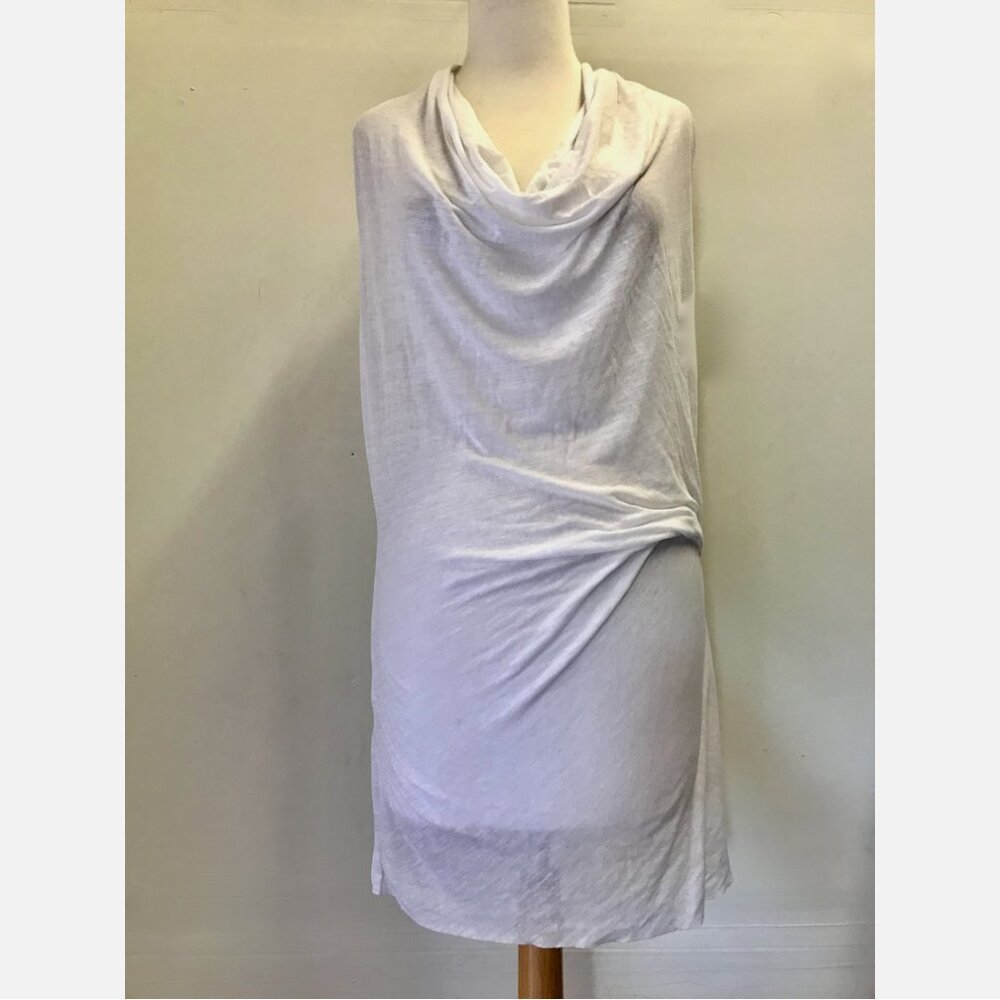 Helmut Lang Cowl Neck Tunic Tank Top